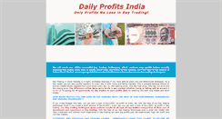 Desktop Screenshot of dailyprofitsindia.com