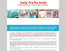 Tablet Screenshot of dailyprofitsindia.com